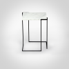 GravitY - Carrara marble Side table | Tables by DFdesignLab - Nicola Di Froscia. Item made of marble works with minimalism & contemporary style