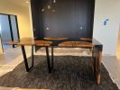 Custom waterfall river table (read description) | Furniture by Pelican State Woodworks