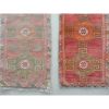 Pair of 2 Oushak Traditional Oriental Small Bedside Handmade | Area Rug in Rugs by Vintage Pillows Store. Item made of fabric & fiber