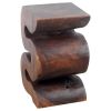 Haussmann® Wood BIG Wave Verve Accent Snake Table 12 x14x20 | Side Table in Tables by Haussmann®
