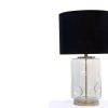 Glanz Glass Table Lamp | Sconces by Home Blitz. Item composed of cotton & brass compatible with mid century modern style