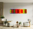 Transparent Rainbow 3D Wall Sculpture Parametric Art | Wall Hangings by uniQstiQ. Item made of synthetic