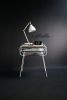 2 Units Iron and Wood Bedside Table / Nightstand | Tables by Manuel Barrera Habitables. Item made of oak wood