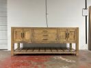 Model 1014 - Custom Double Sink Vanity | Countertop in Furniture by Limitless Woodworking. Item made of maple wood compatible with mid century modern and contemporary style