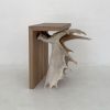 Moose Antler End Table | Tables by Farmhaus + Co.. Item composed of wood