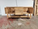 Model 1045 - Custom Double Sink Vanity | Countertop in Furniture by Limitless Woodworking. Item composed of maple wood compatible with mid century modern and contemporary style