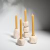 UGO Geometric Candlestick Holder in Alabaster White | Candle Holder in Decorative Objects by Untitled_Co