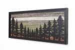 Pine Tree Forest: Wood & Metal wall art | Wall Sculpture in Wall Hangings by Craig Forget. Item composed of wood and metal in mid century modern or contemporary style