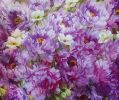 Large floral canvas, Purple peony oil paintings on canvas | Oil And Acrylic Painting in Paintings by Natart. Item made of canvas with synthetic works with contemporary style