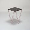 Avior - Sahara noir black side table | Tables by DFdesignLab - Nicola Di Froscia. Item composed of steel and marble in minimalism or contemporary style