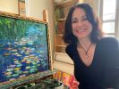 Lily Path | Oil And Acrylic Painting in Paintings by Checa Art. Item composed of canvas and synthetic