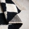 Checkered Beni ourain rug, Black and white Moroccan rug | Rugs by Benicarpets