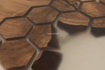 Walnut Epoxy Table - Walnut Resin Table - Custom Walnut Tabl | Dining Table in Tables by Tinella Collection. Item made of walnut compatible with contemporary and art deco style