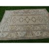 Vintage Turkish Geometric Milas Wool Low Pile Rug | Area Rug in Rugs by Vintage Pillows Store. Item composed of cotton & fiber