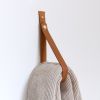 Large Leather Snap Wall Strap [V'ed End] | Storage by Keyaiira | leather + fiber | Artist Studio in Santa Rosa. Item composed of leather
