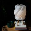 Handmade 3D Printed Table Lamp: Oak Legs, Modern Accent Lighting | Lamps by Spacecraft Furnishing