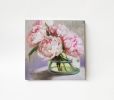 Peony flowers oil painting canvas original art, Floral | Oil And Acrylic Painting in Paintings by Natart. Item made of canvas with synthetic works with contemporary style