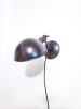 Bedside Reading Wall Light, Matte Black, Adjustable Art | Sconces by Retro Steam Works. Item made of fabric with brass works with mid century modern style