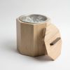 Unique Wooden Ice Bucket in White Oak | Drinkware by Alabama Sawyer