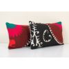 12" x 20" Set of Two Turkish Suzani Cushion Cover, Pair Suza | Sham in Linens & Bedding by Vintage Pillows Store. Item made of cotton