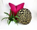 leopard round pillow // round velvet pillow // round box | Pillows by velvet + linen