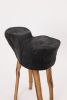 Rustic Blackened Wood side table with Raw Organic Form Indoor & Outdoor | Tables by Logniture