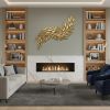 Golden Fiesta Metal Wall Sculpture | Sculptures by Lago Luna Studio