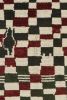 Rug & Kilim’s Moroccan style rug in White, Red and Brown Checkered Pattern | Area Rug in Rugs by Rug and Kilim