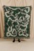The LA CARA GREEN Jacquard Woven Throw Blanket, Abstract Art | Linens & Bedding by Parker Heath | PAR  KER made. Item made of cotton with fiber works with minimalism & mid century modern style