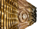 "SUNSET" Parametric Wood Wall Art Decor/100% Solid Wood | Wall Sculpture in Wall Hangings by ArtMillWork Design