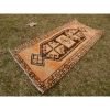 Vintage Turkish Small Rug Mat With Rich Border 1'8" X 3'3" | Rugs by Vintage Pillows Store. Item made of cotton with fiber