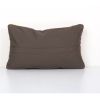 Turkish Lumbar Pillow Cover, Orange Wool Sofa Rug Cushion, A | Pillows by Vintage Pillows Store