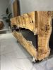 Epoxy Wood Credenza - Mappa Burl Wood Resin Credenza | Storage by Tinella Collection. Item composed of wood & synthetic compatible with boho and contemporary style