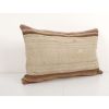 Handwoven Wool Striped Turkish Kilim Pillow, Organic Striped | Cushion in Pillows by Vintage Pillows Store