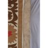 Uzbek Hand Embroidery Faded Suzani Tablecloth. Samarkand Wal | Linens & Bedding by Vintage Pillows Store
