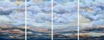 Expanse Series (120x48") | Paintings by Caroline Adams. Item made of wood works with contemporary & modern style