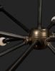 Sputnik Candelabra Chandelier | Chandeliers by Southern Lights Electric. Item composed of metal