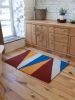 Color block rectangular rug | custom colors and design | Area Rug in Rugs by Anzy Home. Item composed of fabric