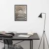 Framed Paper Print - Tunnel of Illusion - Geometric Op Art | Work by Eman's Gallery