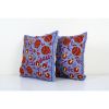 Matching Suzani Textile Throw Pillow, Tree of Life Motifs Em | Cushion in Pillows by Vintage Pillows Store