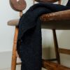 Black Remnants of Chanel Half Blanket 59x99 | Throw in Linens & Bedding by Vantage Design