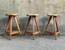 Modern Outdoor Barstool / Counter Stool in teak / mahogany | Bar Stool in Chairs by Marco Bogazzi. Item made of oak wood works with contemporary & modern style
