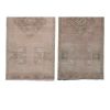 Set of Two Yastik Rug Distressed Low Pile Petite Rug Faded | Runner Rug in Rugs by Vintage Pillows Store. Item composed of cotton & fiber