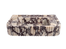 Custom Calacatta Viola Marble Sink with Brass Legs | Water Fixtures by Sinan O