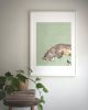 Striped Tabby Cat Giclée Print, Cat Lover Fine Art Paper | Prints by The Ugly Cat Studio