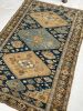 SUPER FINE Antique Caucasian Rug | Denim & Sky Blue | Area Rug in Rugs by The Loom House. Item composed of fiber