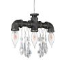 Tribeca Chandelier Pendant (3 Bulb) | Chandeliers by Michael McHale Designs. Item composed of steel and glass