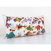 Animal Motif Suzani Pillow, Vintage Embroidered Textile from | Cushion in Pillows by Vintage Pillows Store