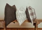 Brown-Grey & Black Wool Blend Plaid Pillow 20x20 | Pillows by Vantage Design