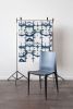 Itajime, Midnight | Fabric in Linens & Bedding by Philomela Textiles & Wallpaper. Item composed of linen